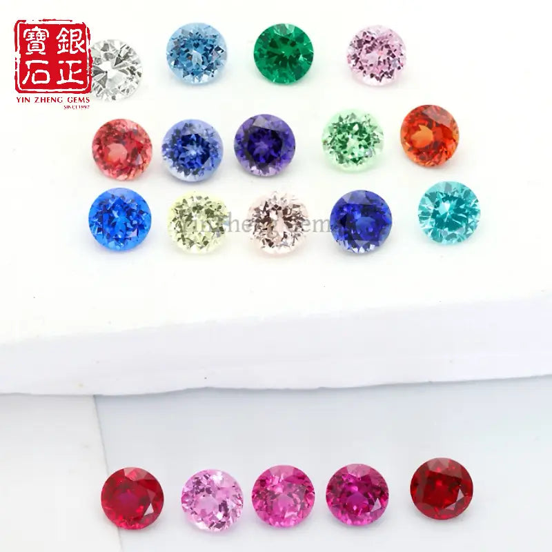 19 Kinds Precision Cut Colored Gemstones | Round Cut Gemstone Series