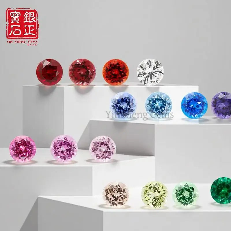 19 Kinds Precision Cut Colored Gemstones | Round Cut Gemstone Series