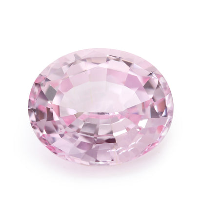 Flame Melted Morgan Pink Sapphire Color Oval shape