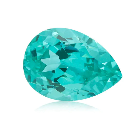 Flame Melted Paraiba Pear Shape