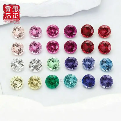 19 Kinds Precision Cut Colored Gemstones | Round Cut Gemstone Series