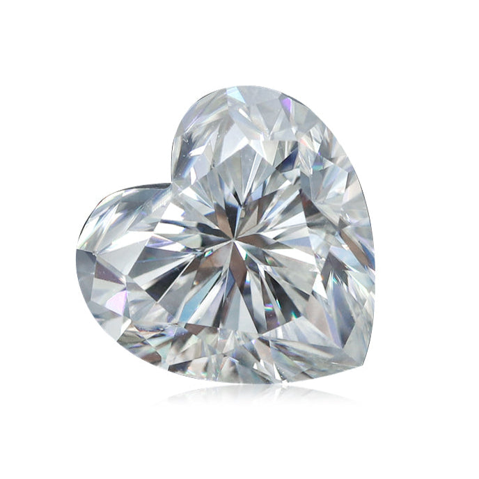 6A Grade Heart Shape D Color Moissanita