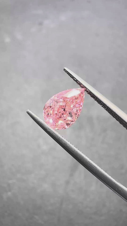 HPHT Lab Grown Pink Color Diamonds Briolette Shape 0.5ct~5.0ct VVS/VS With IGI Certificate