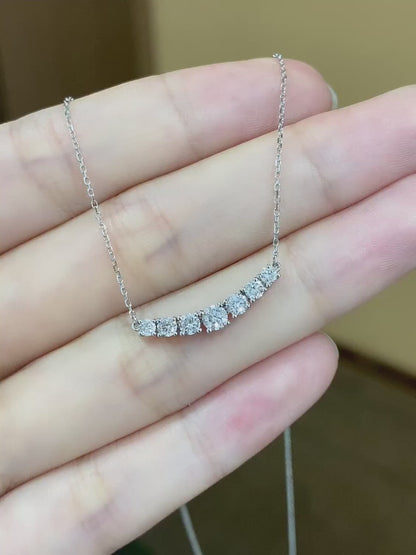 PT950 0.54ct Platinum Lab Grown Diamond Necklace PTJ037